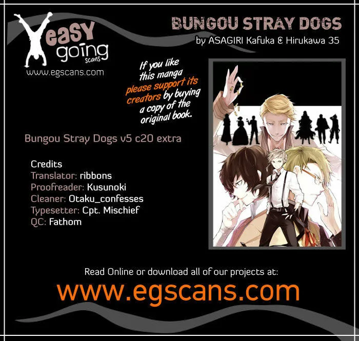 Bungo Stray Dogs, chapter 20.5, page 1