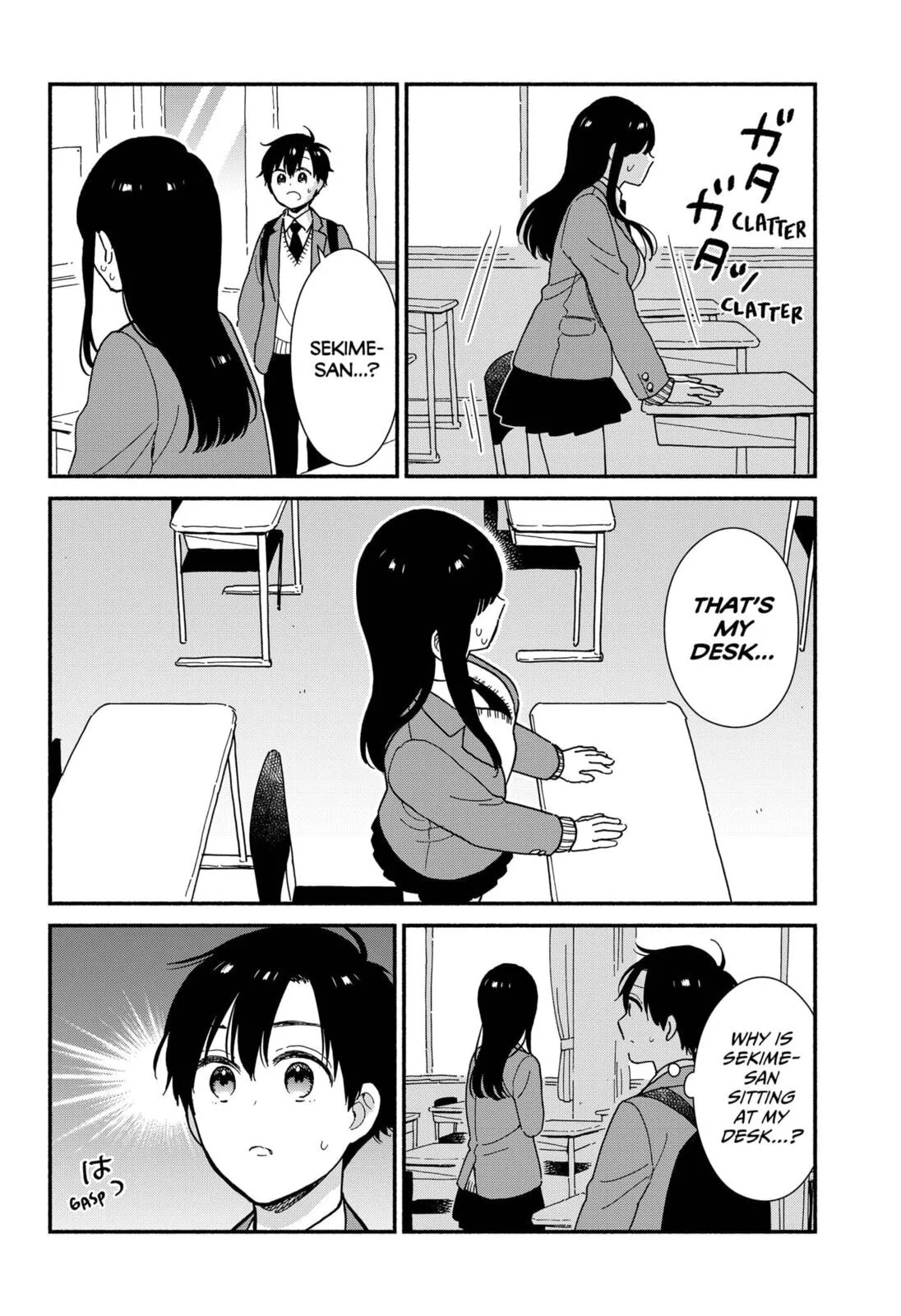 Don't Blush, Sekime-san!, chapter 1, page 12