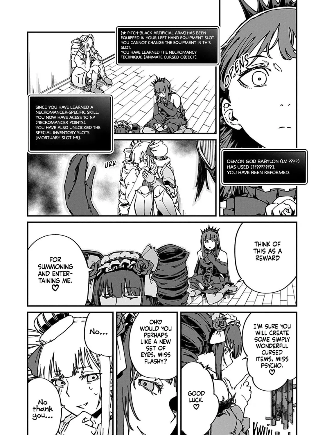 After I Knocked Down a Guide Angel, I Became a Necromancer ~A Supremely Cute Gothic Lolita Evil God is so Terrific!~, chapter 6, page 31