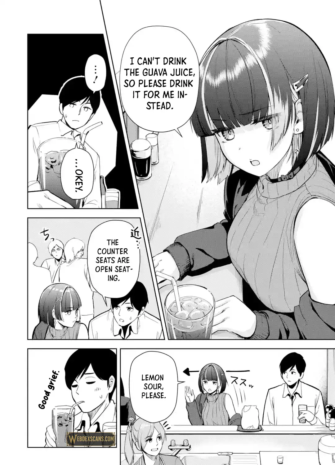 The Story of the Cool, Downer-type University Girl Beside Me at the Standing Bar, chapter 1, page 23