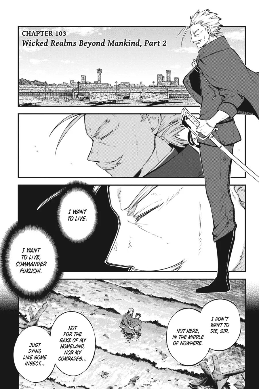 Bungo Stray Dogs, chapter 103, page 1