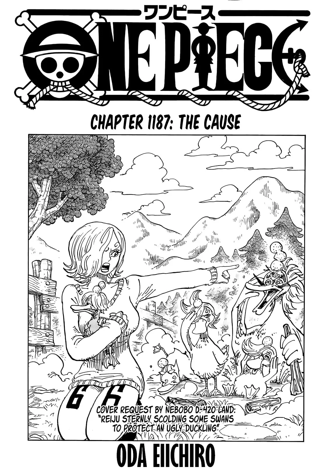 One Piece Manga, chapter 1187, page 1
