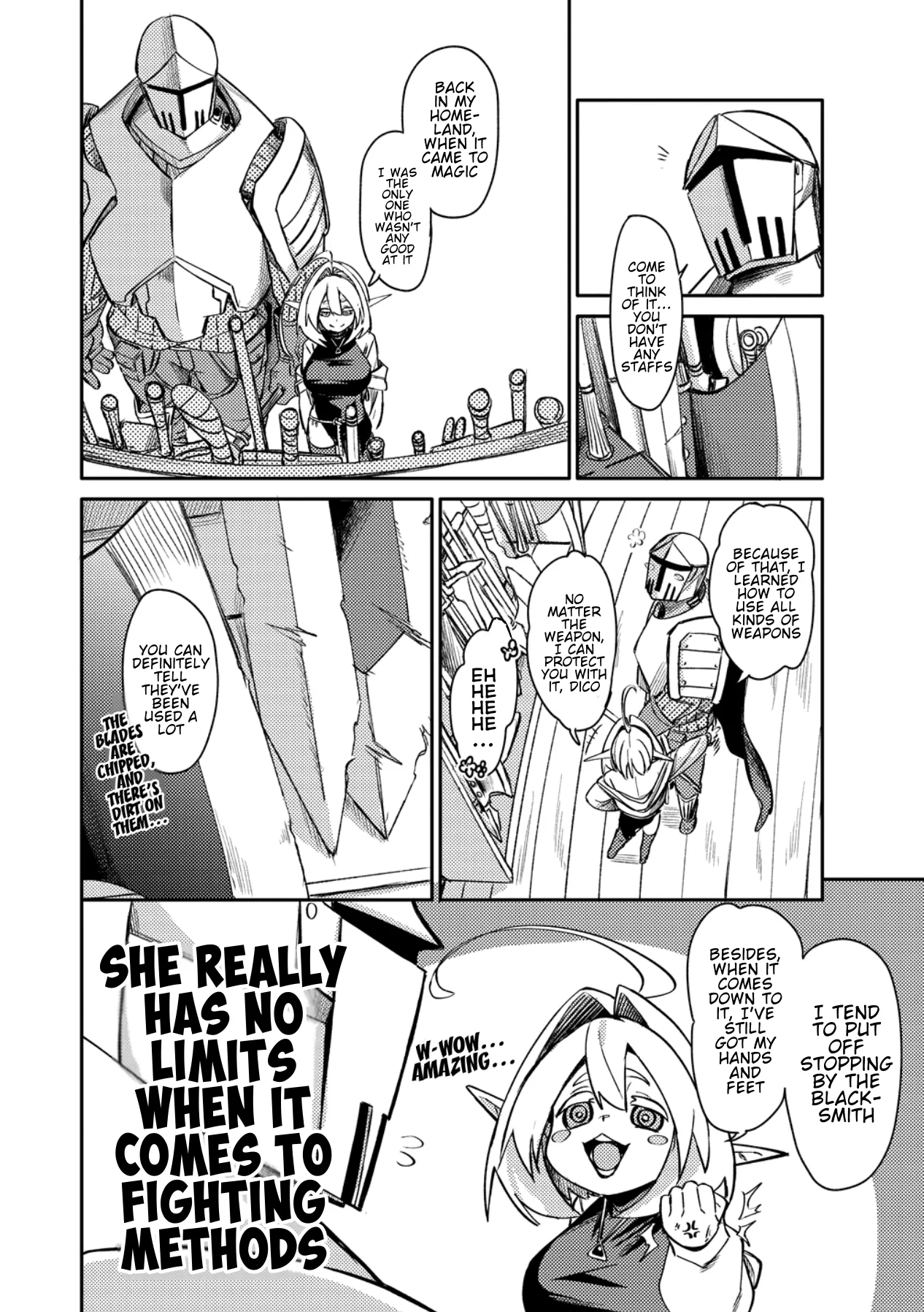 The Elf Picked Up a Heavy Knight., chapter 1, page 12