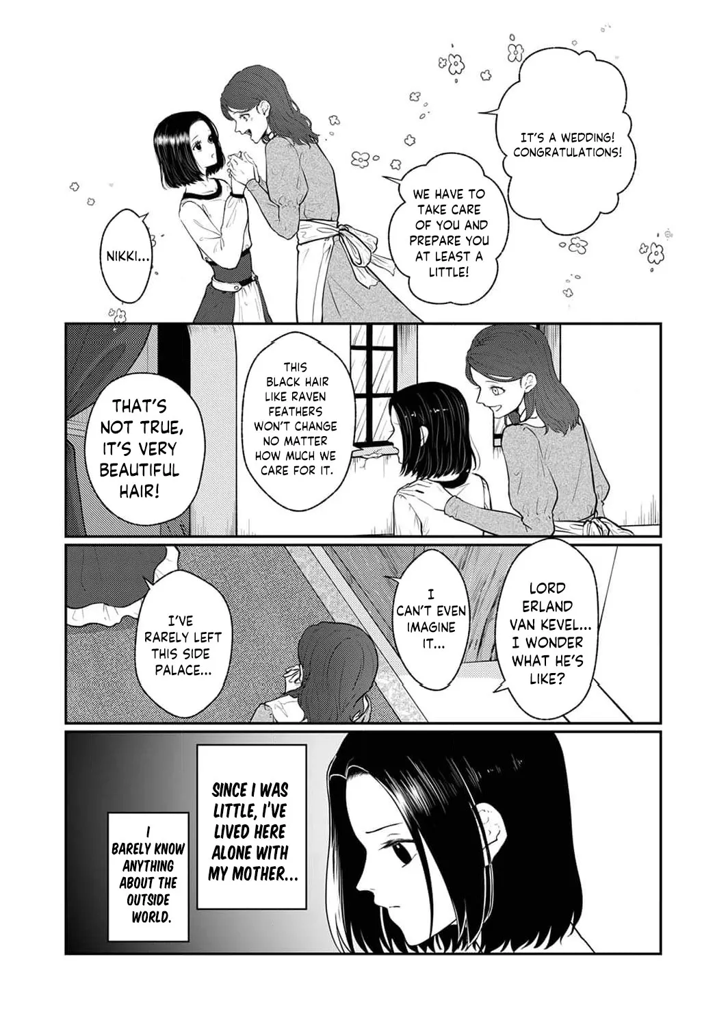 The Abandoned Bride Cannot See the Awkward Love of the Frontier Knight, chapter 1, page 7