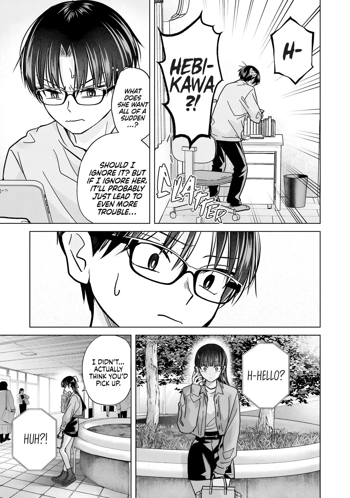 Kusunoki's Flunking Her High School Glow-Up, chapter 55, page 9