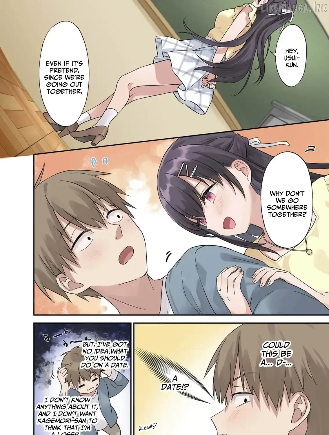 Lying Girlfriend Kagemori-san, chapter 2, page 45
