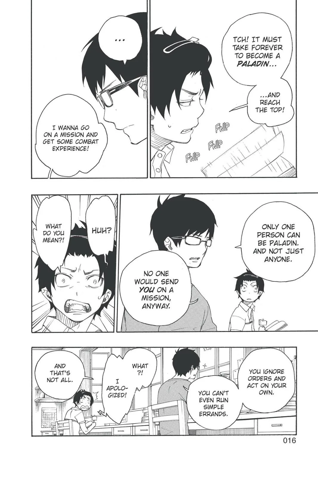 Blue Exorcist, chapter 8, page 16