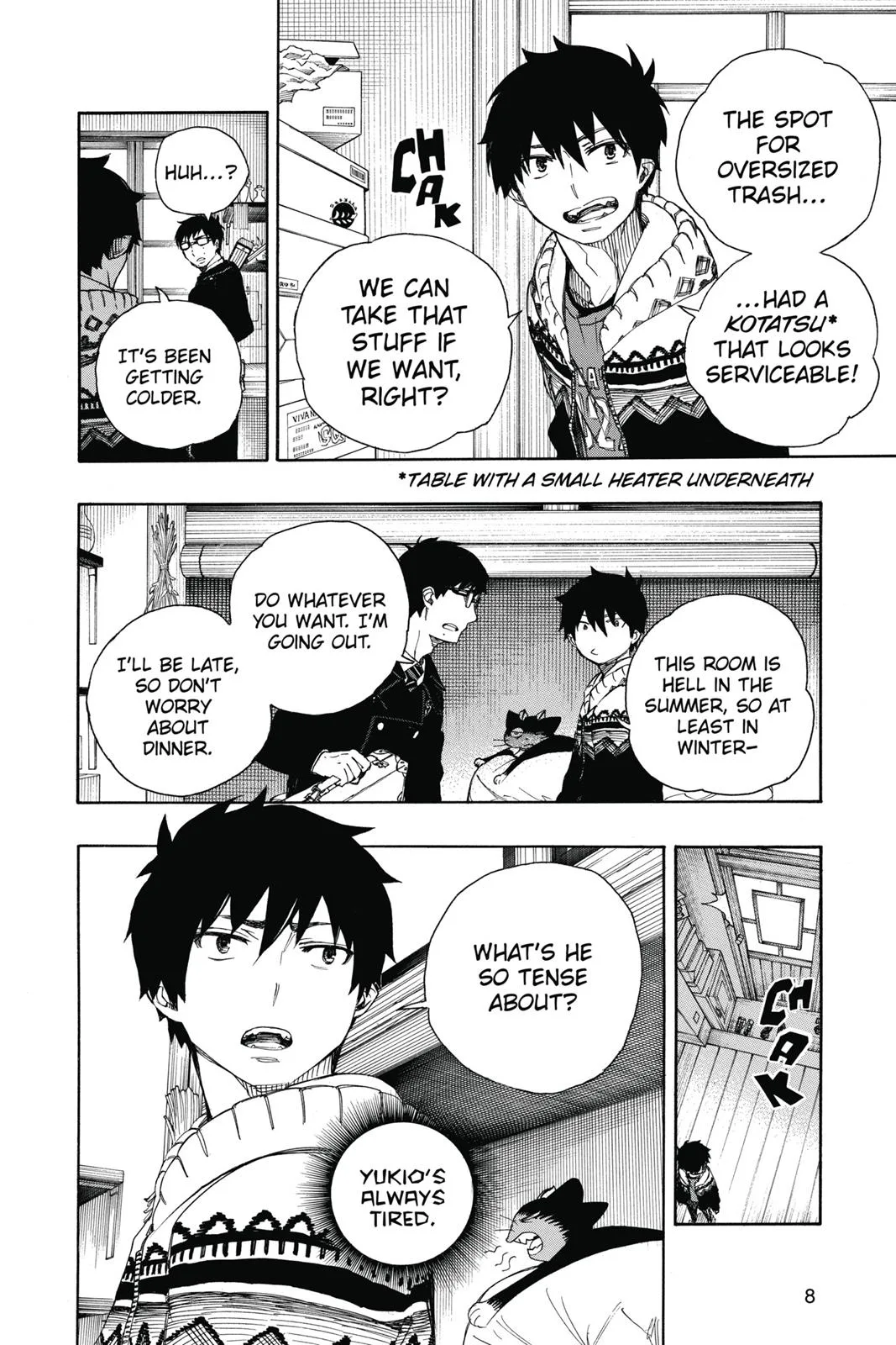 Blue Exorcist, chapter 68, page 8