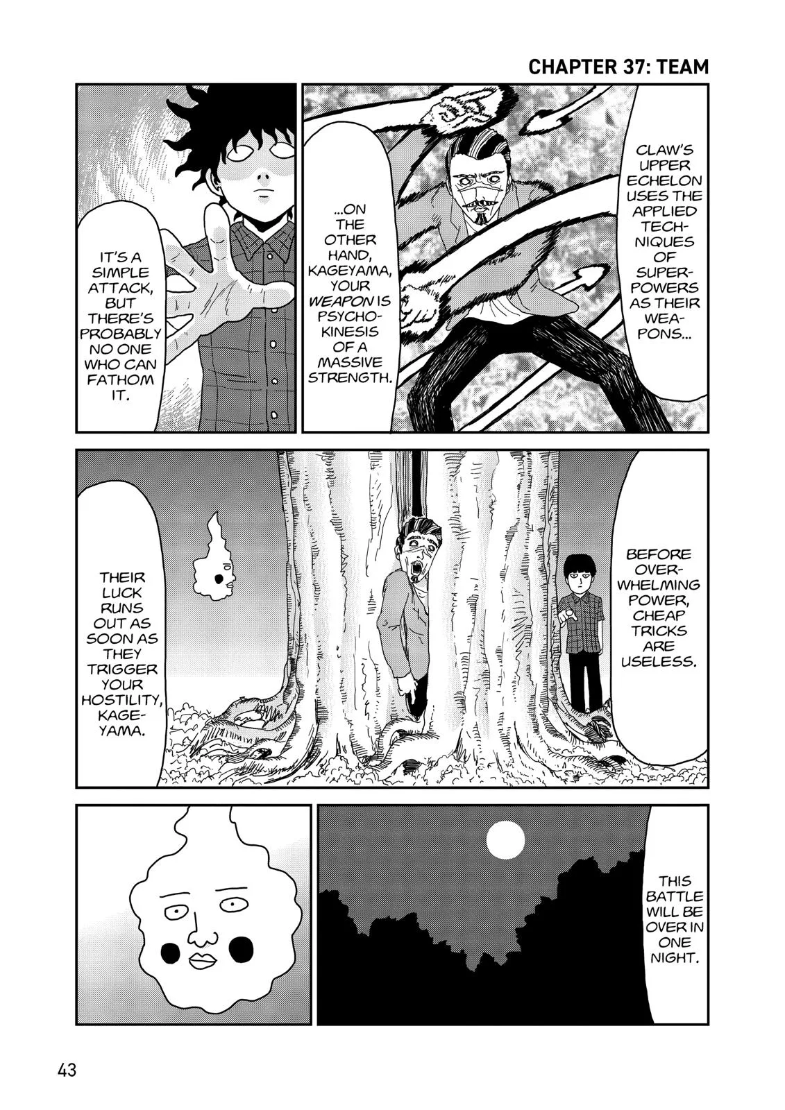Mob Psycho 100, chapter 37, page 1