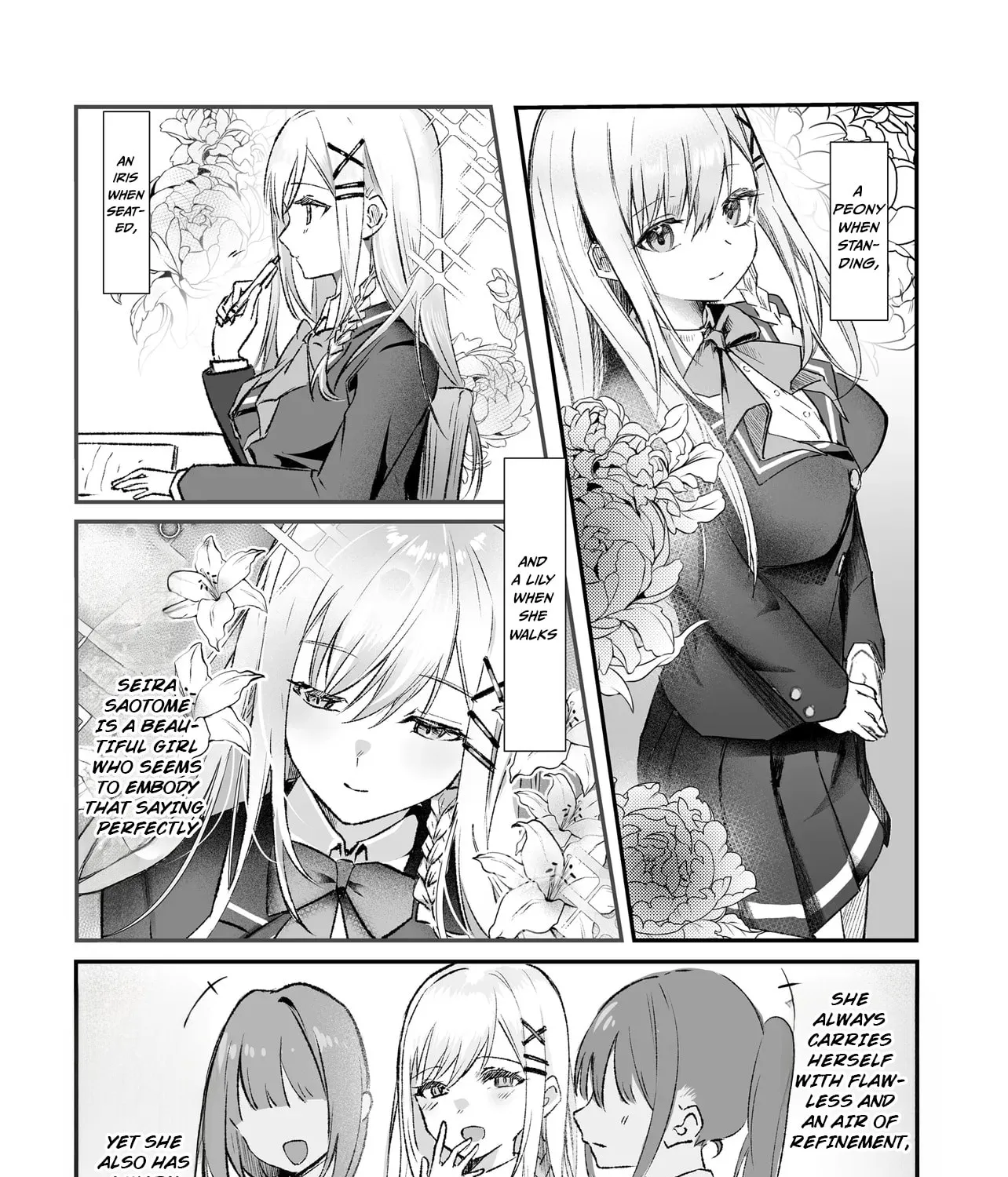 The Saintly Girl Sitting Next to Me Secretly Shows Me What's Under Her Skirt, chapter 1, page 7