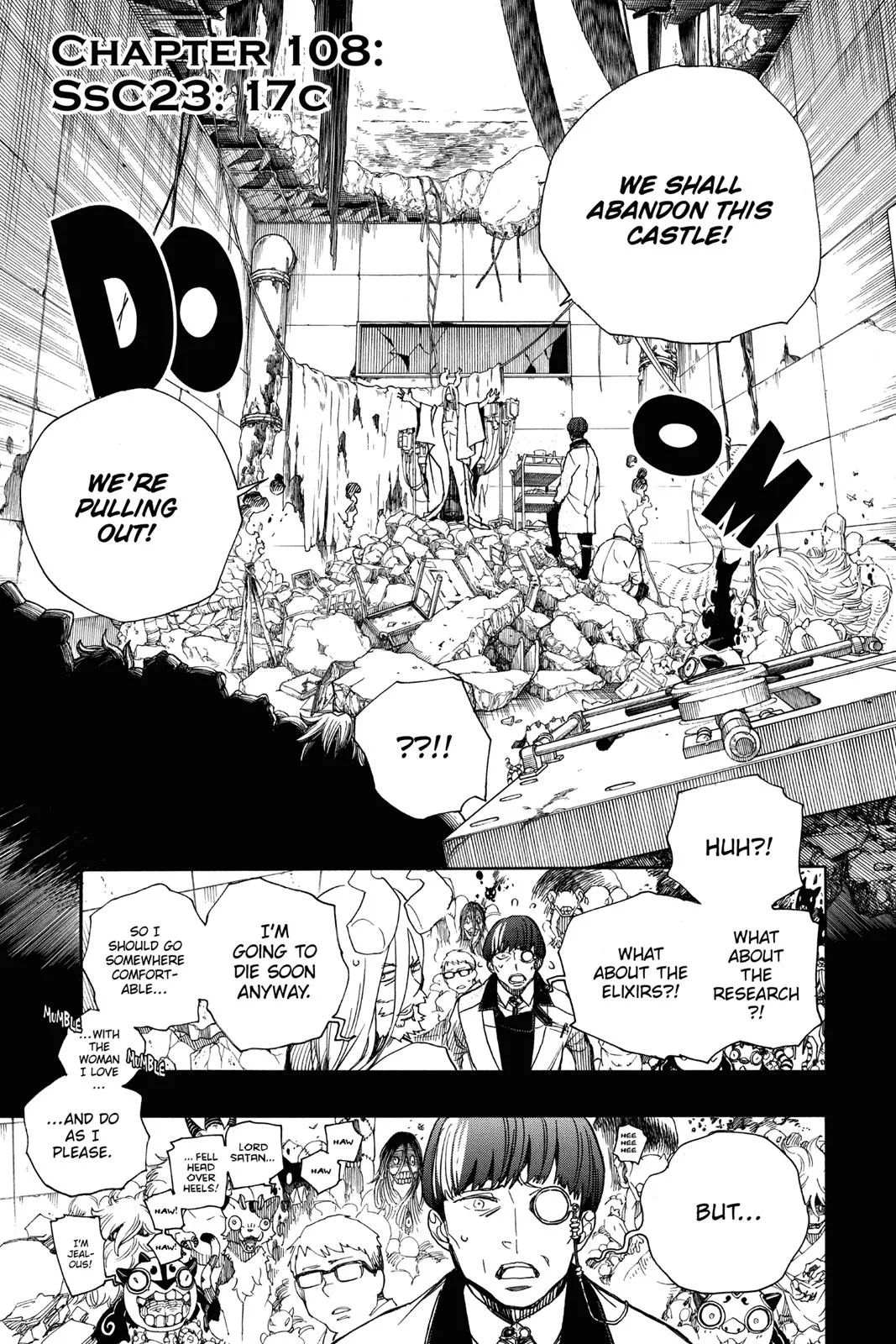 Blue Exorcist, chapter 108, page 1
