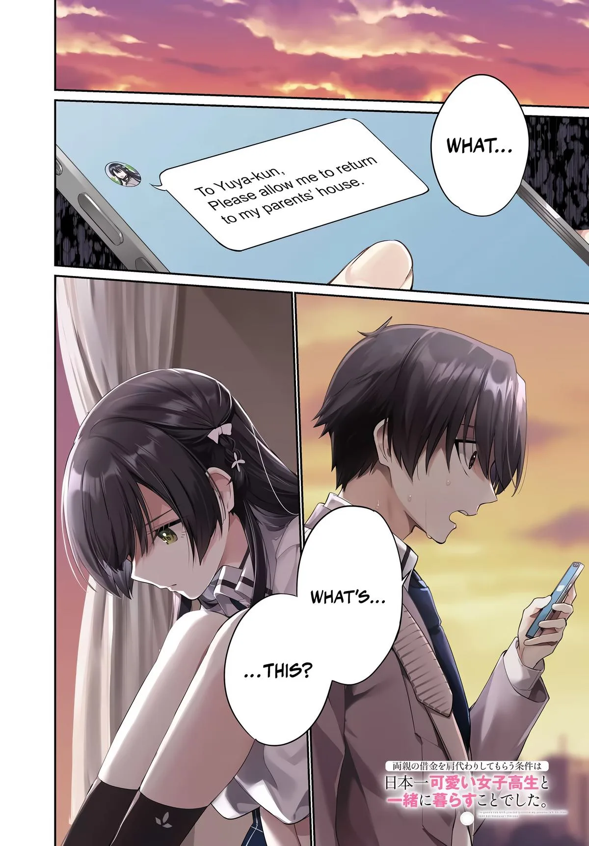 I'm Gonna Live with You Not Because My Parents Left Me Their Debt but Because I Like You, chapter 33, page 1