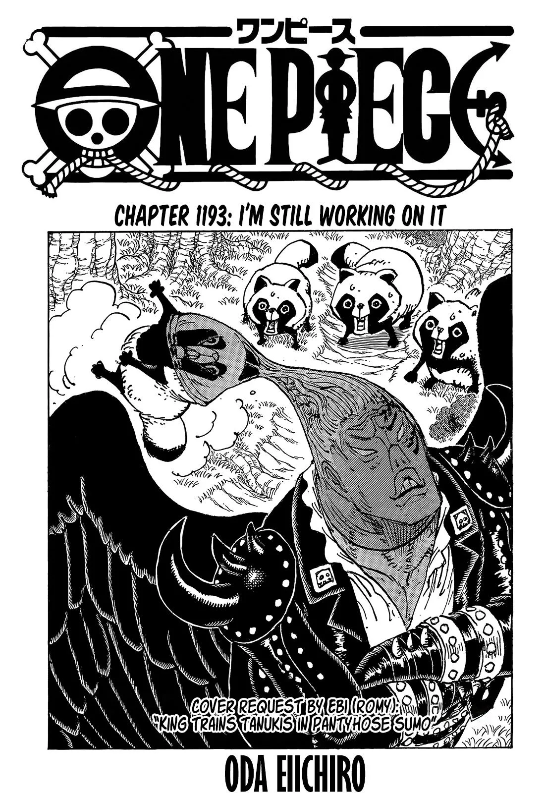 One Piece Manga, chapter 1193, page 1