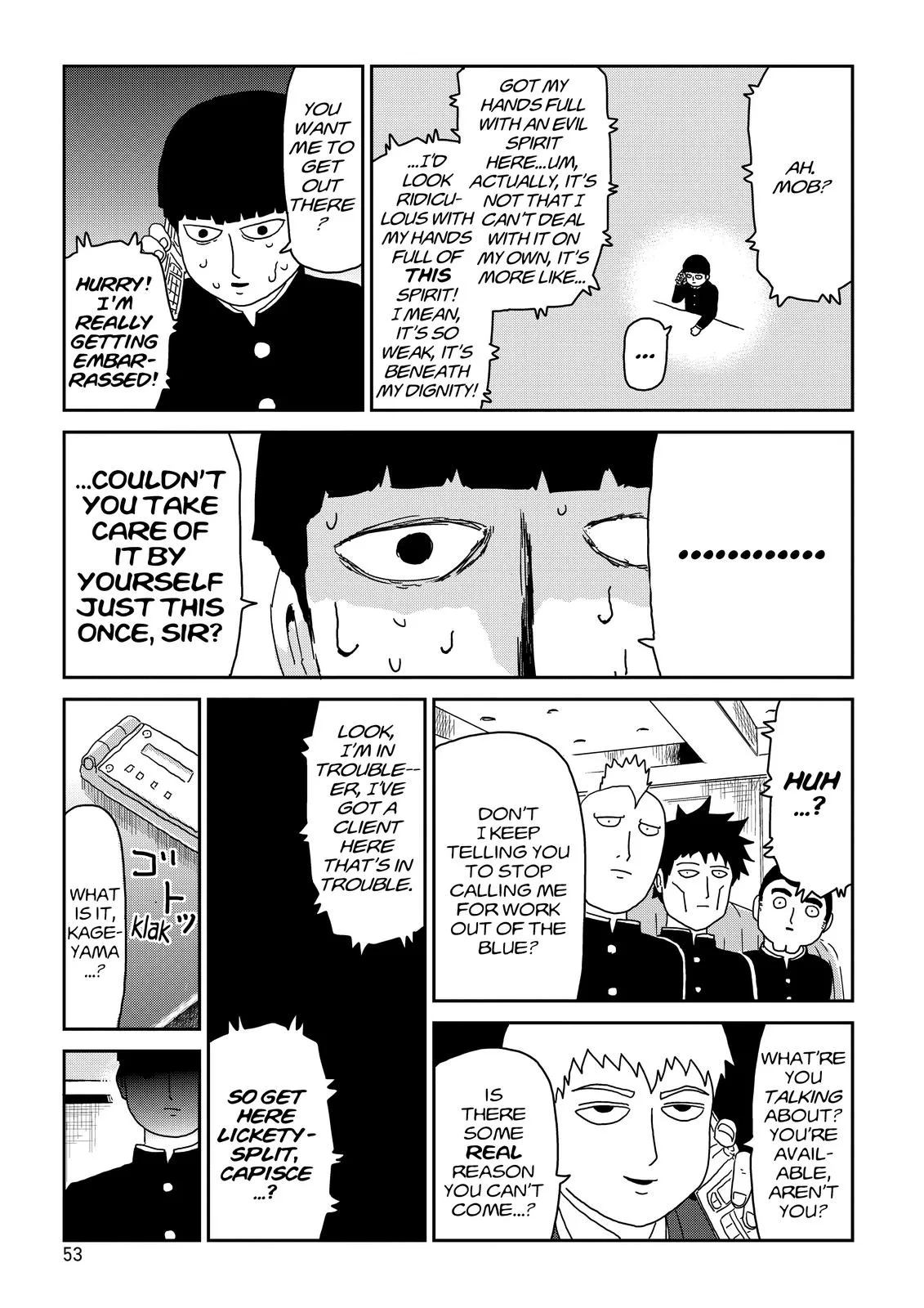 Mob Psycho 100, chapter 68, page 9