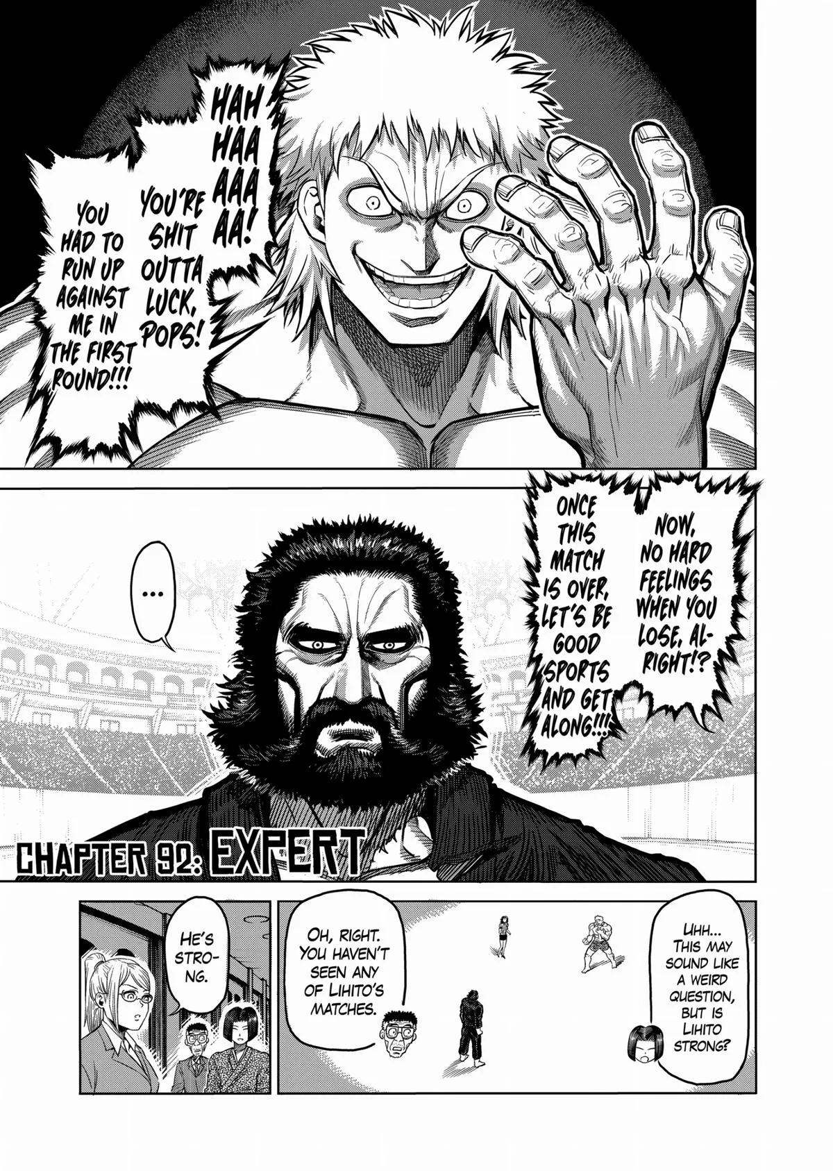 Kengan Ashura, chapter 92, page 1