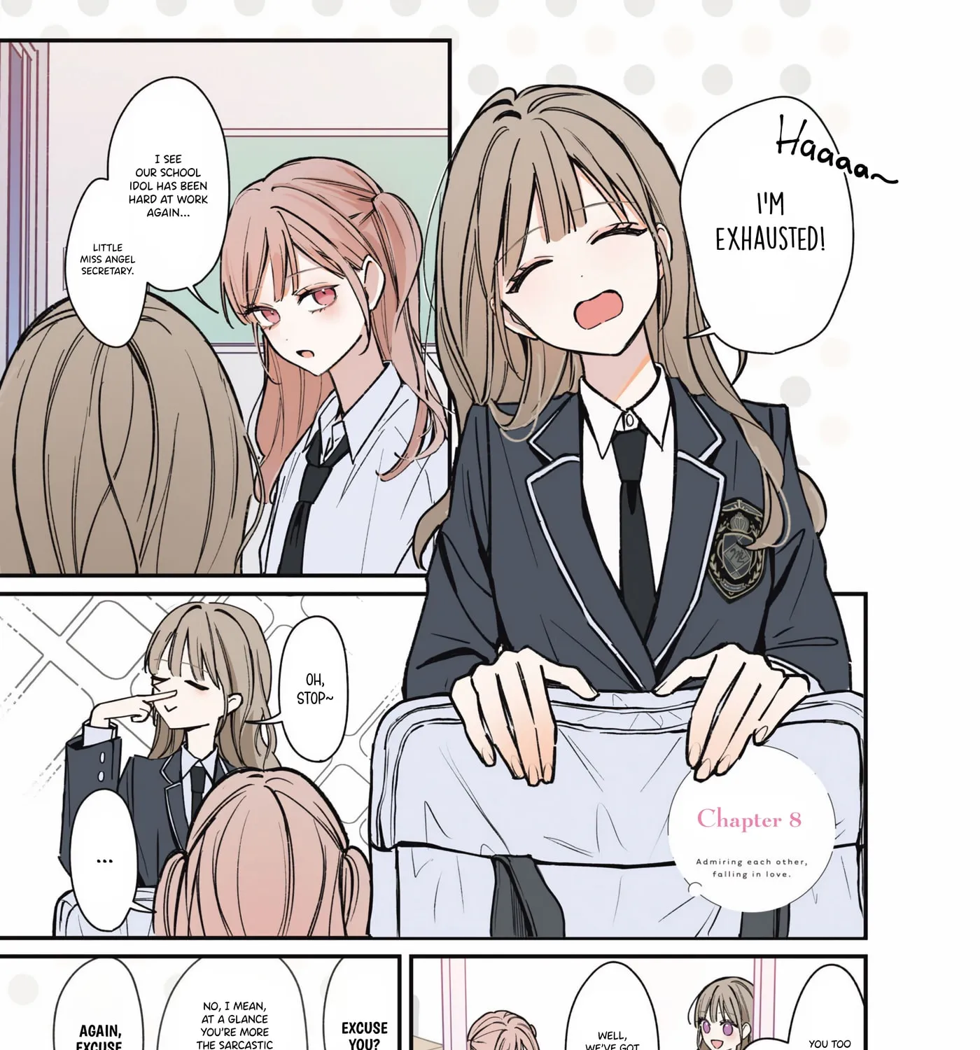 Admiring Each Other, Falling in Love, chapter 8, page 1