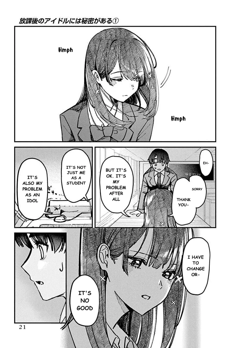 Houkago no Idol ni wa Himitsu ga aru, chapter 1, page 22