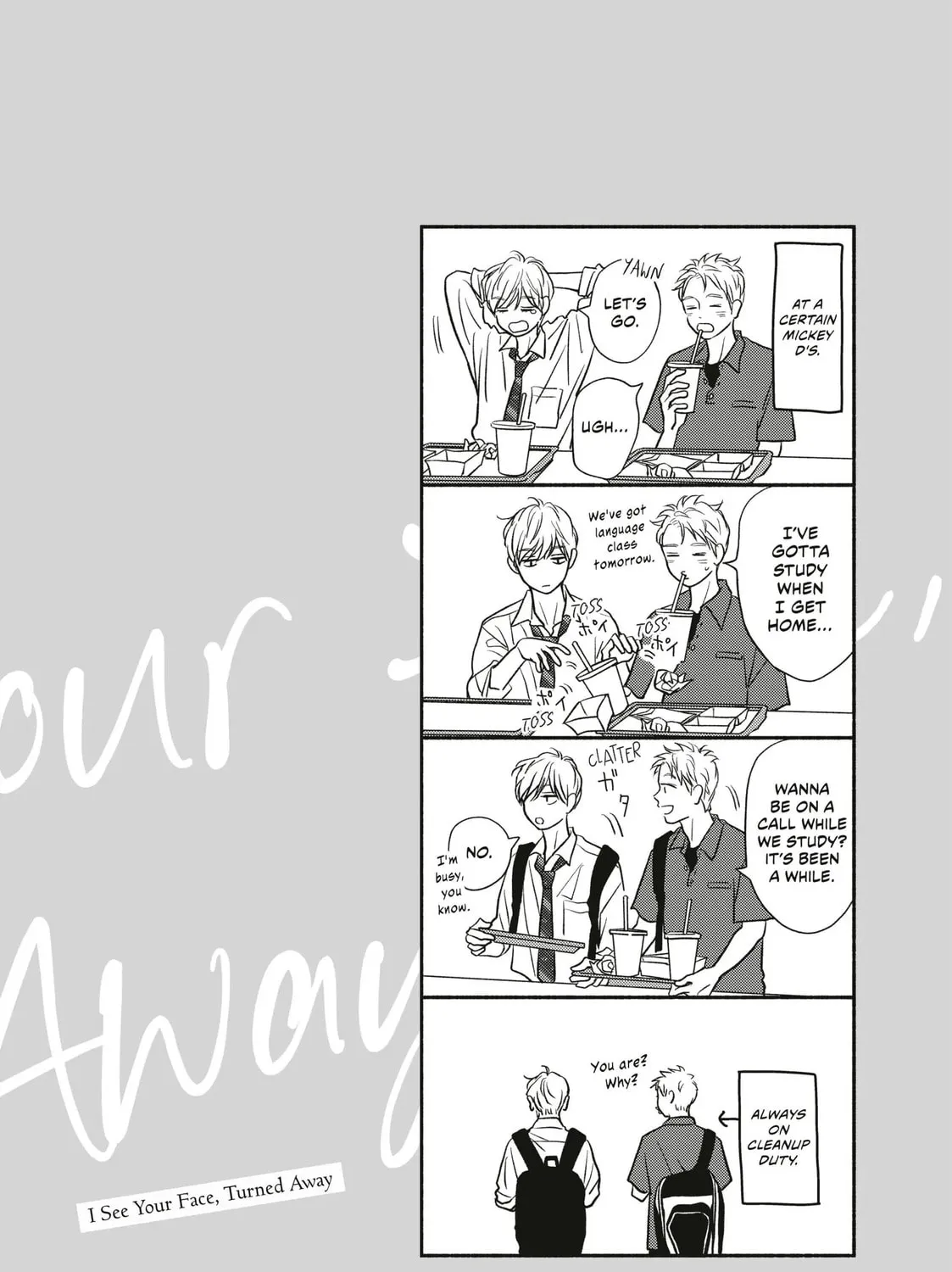 I See Your Face, Turned Away, chapter 14, page 83