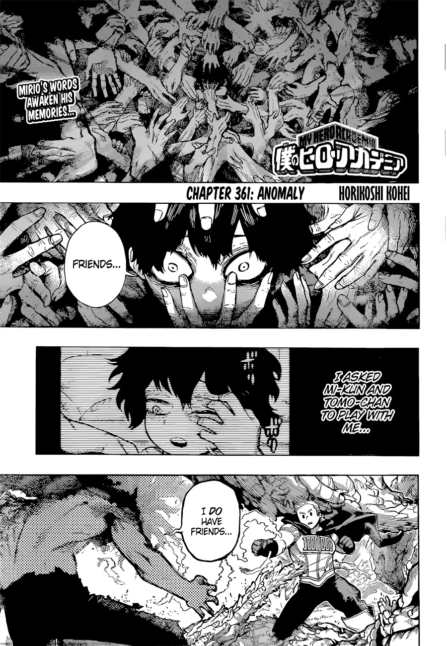My Hero Academia, chapter 361, page 1