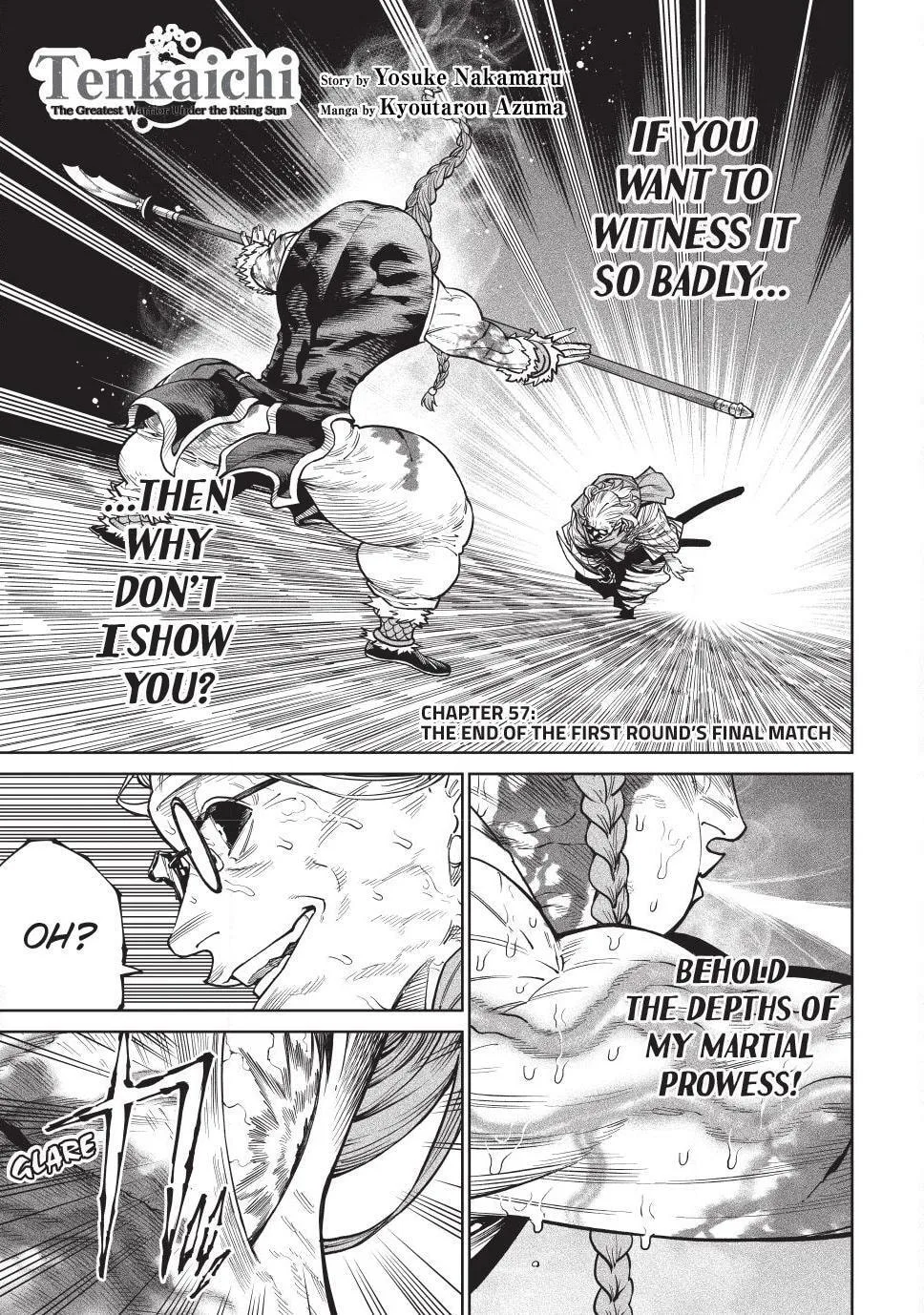 Tenkaichi Nihon Saikyo Bugeisha Ketteisen, chapter 57, page 1