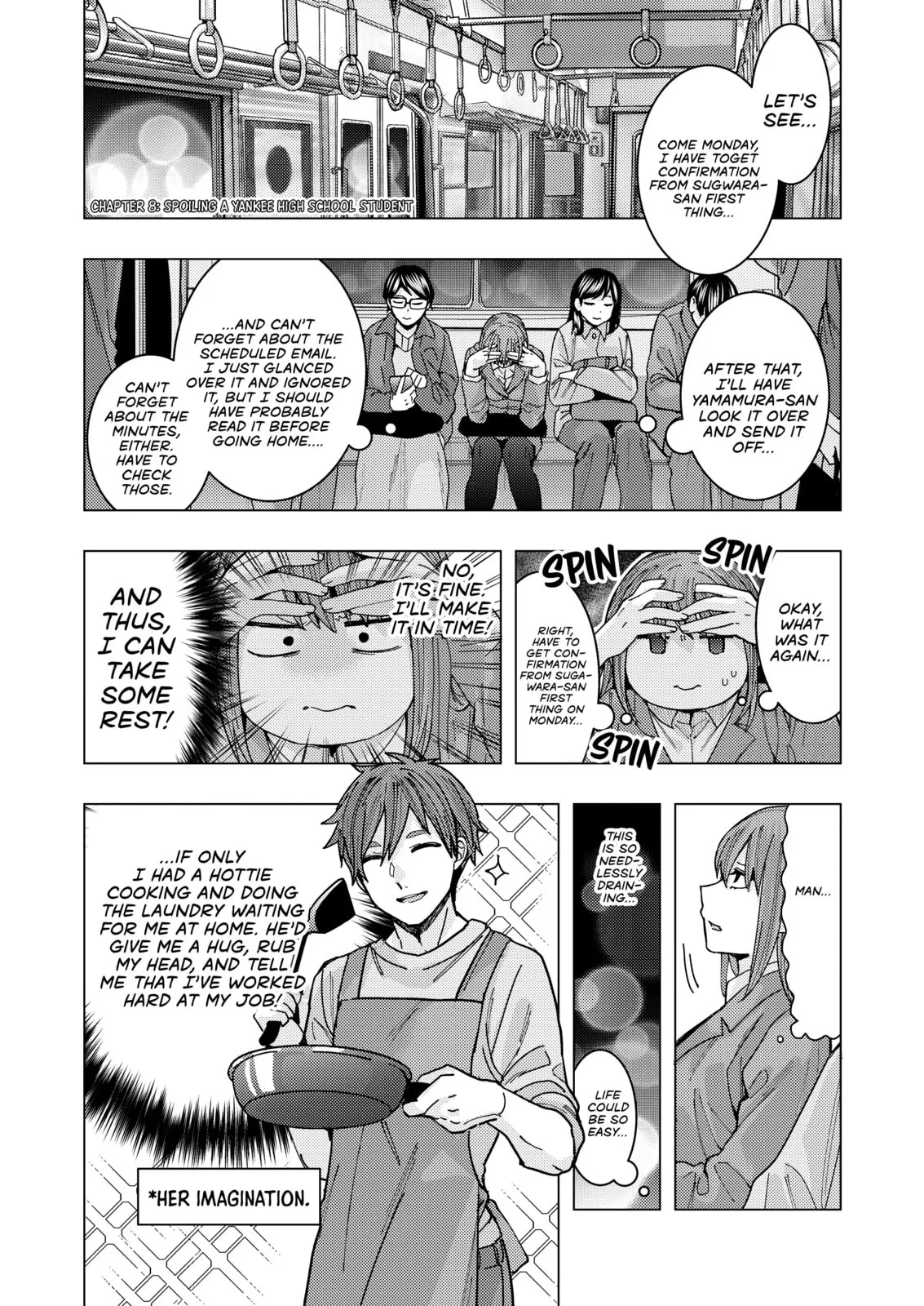 A Story About an Office Lady Who Ends Up Looking After a Clingy Delinquent High School Boy She Met at an Arcade, chapter 8, page 1
