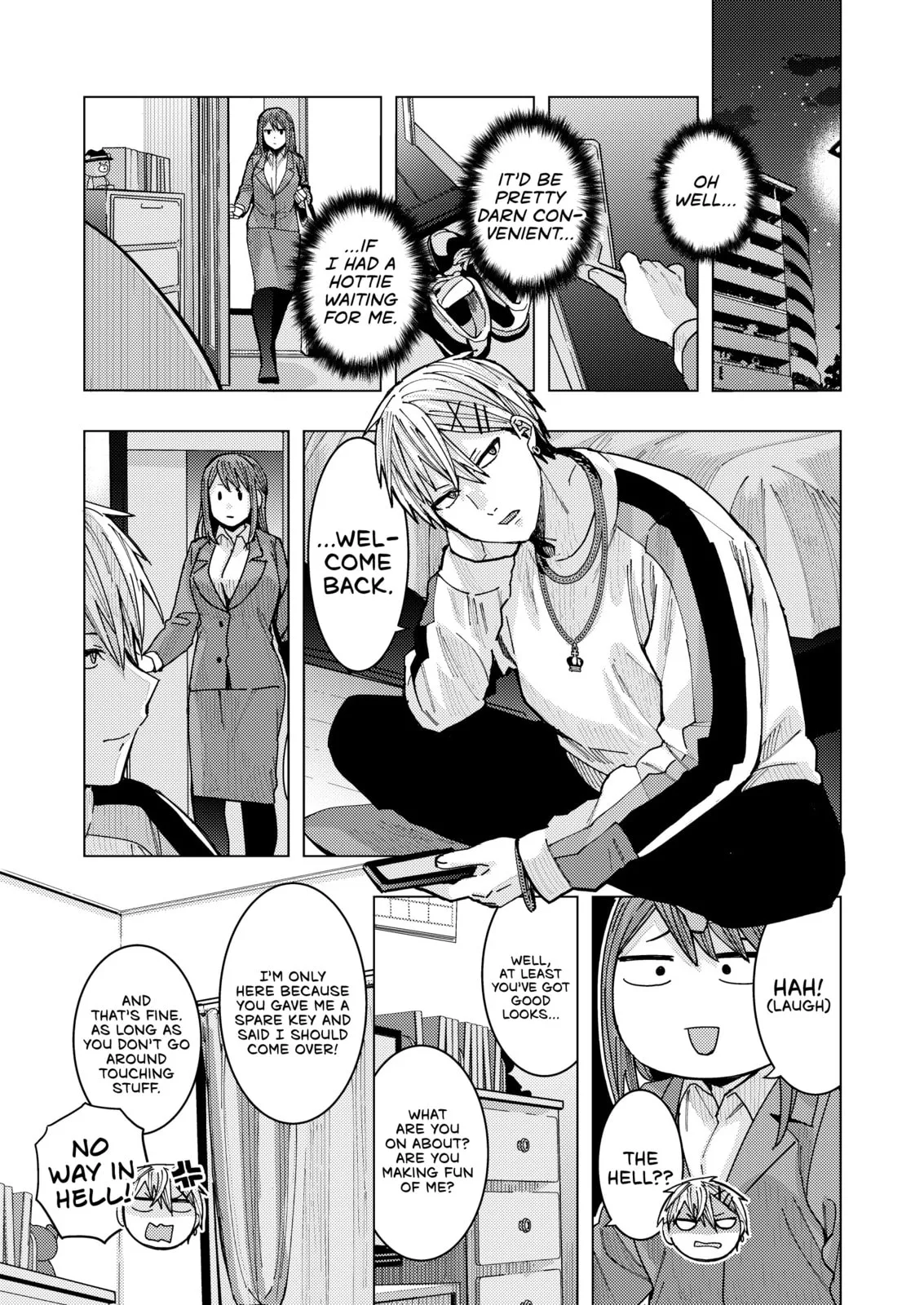A Story About an Office Lady Who Ends Up Looking After a Clingy Delinquent High School Boy She Met at an Arcade, chapter 8, page 2