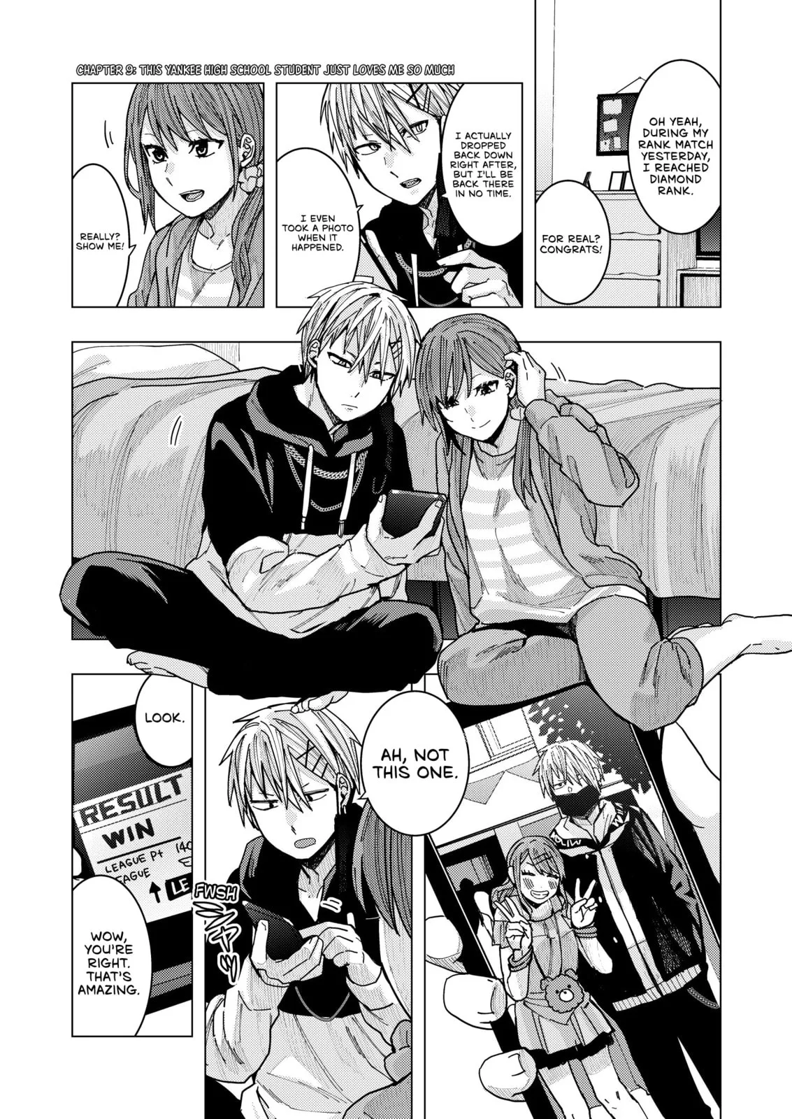 A Story About an Office Lady Who Ends Up Looking After a Clingy Delinquent High School Boy She Met at an Arcade, chapter 9, page 1