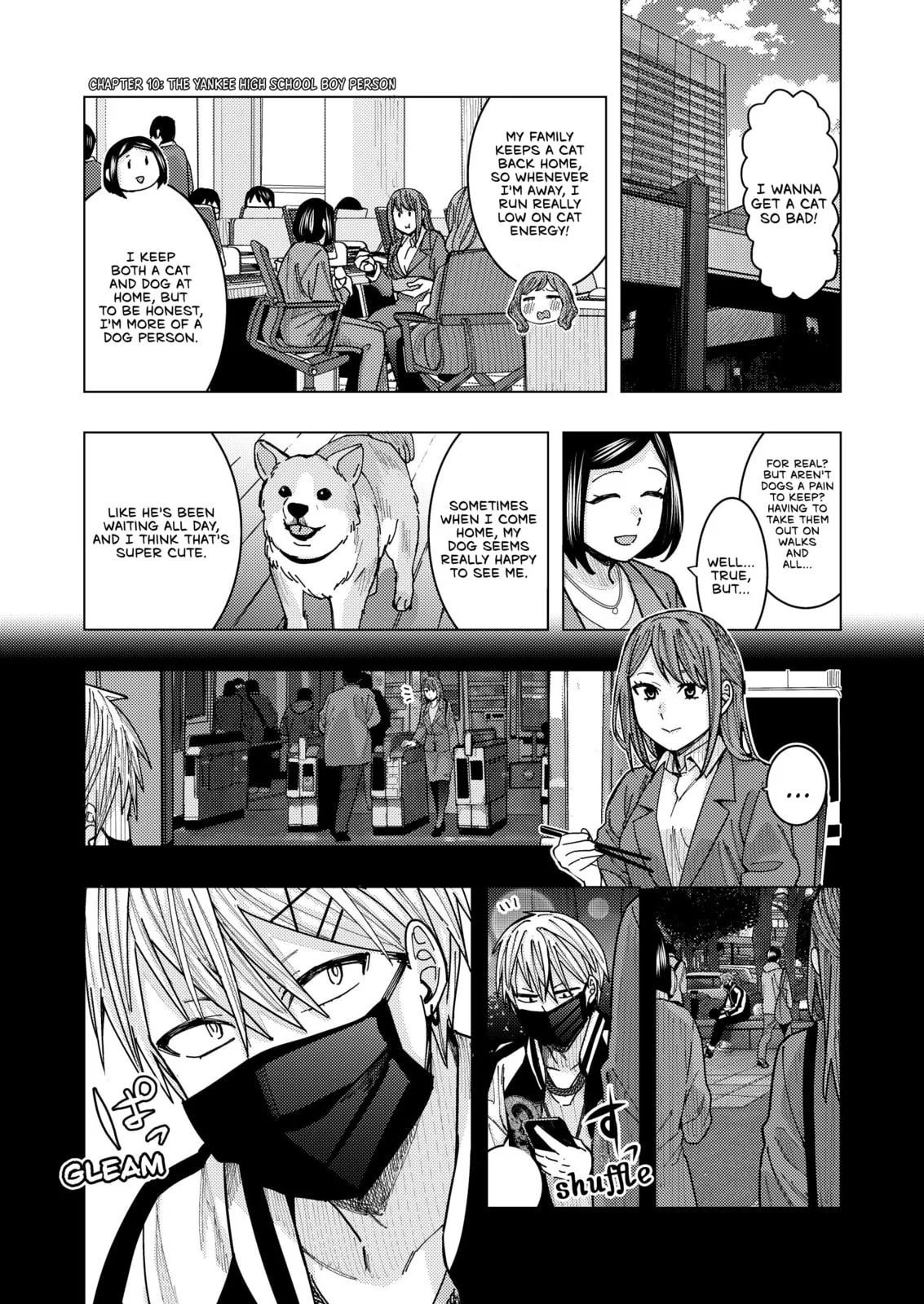 A Story About an Office Lady Who Ends Up Looking After a Clingy Delinquent High School Boy She Met at an Arcade, chapter 10, page 1