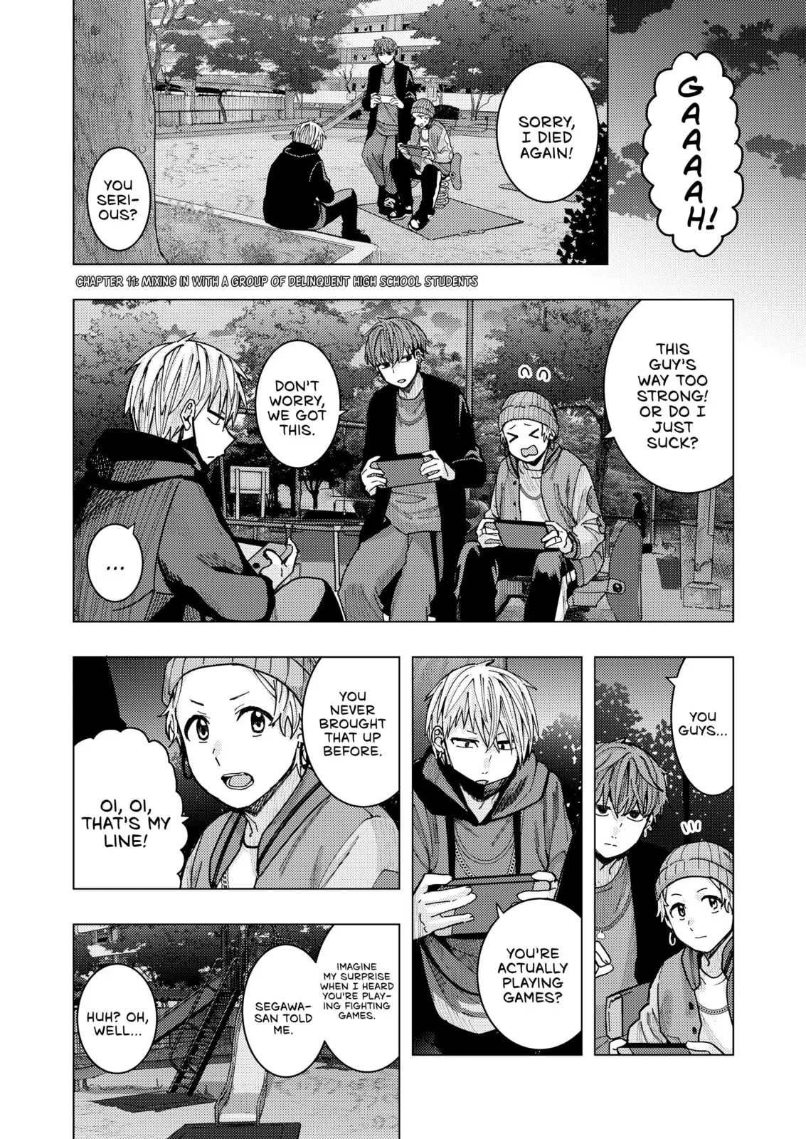 A Story About an Office Lady Who Ends Up Looking After a Clingy Delinquent High School Boy She Met at an Arcade, chapter 11, page 1