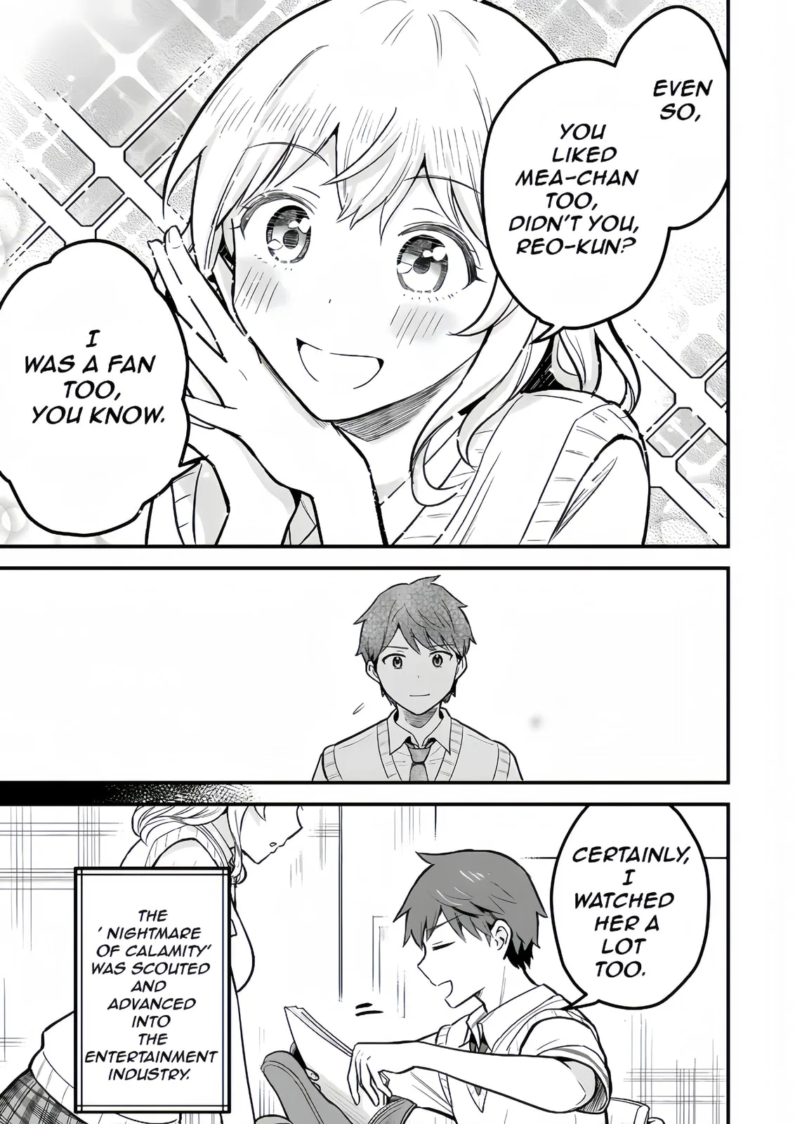 Only I Know That Our Innocent Class President was Once a Chuunibyou Idol, chapter 1, page 9