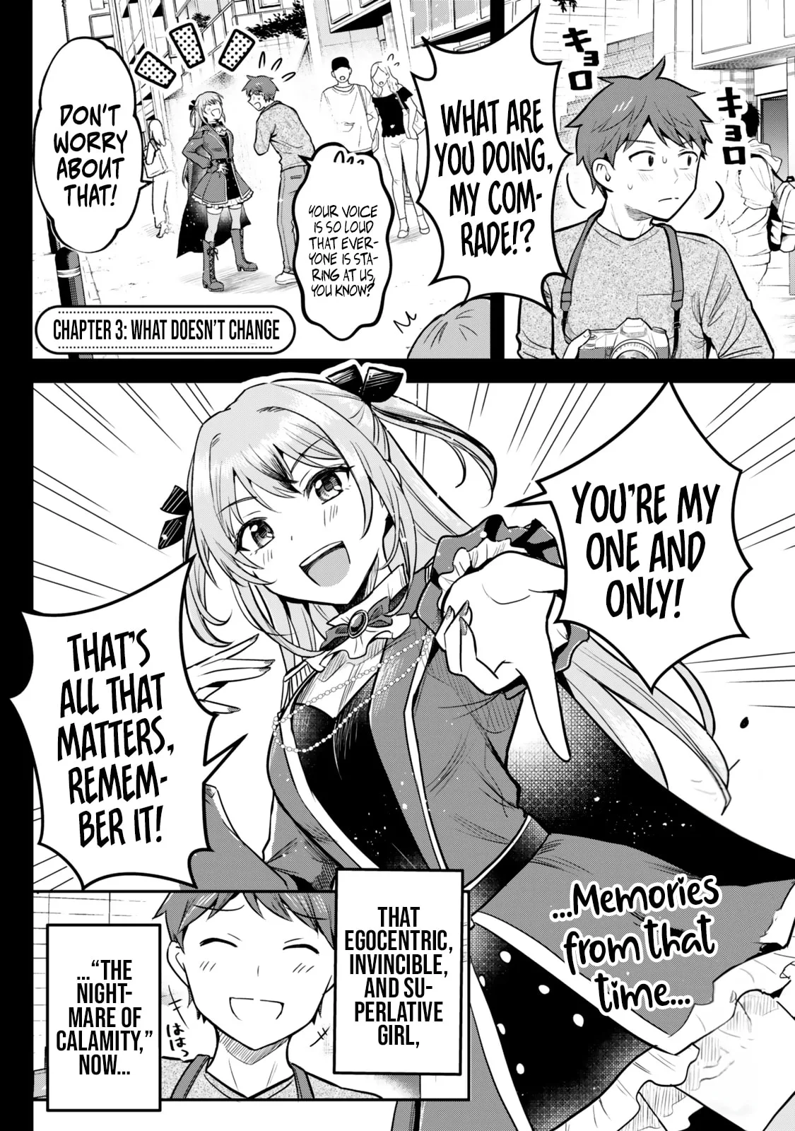 Only I Know That Our Innocent Class President was Once a Chuunibyou Idol, chapter 3, page 1