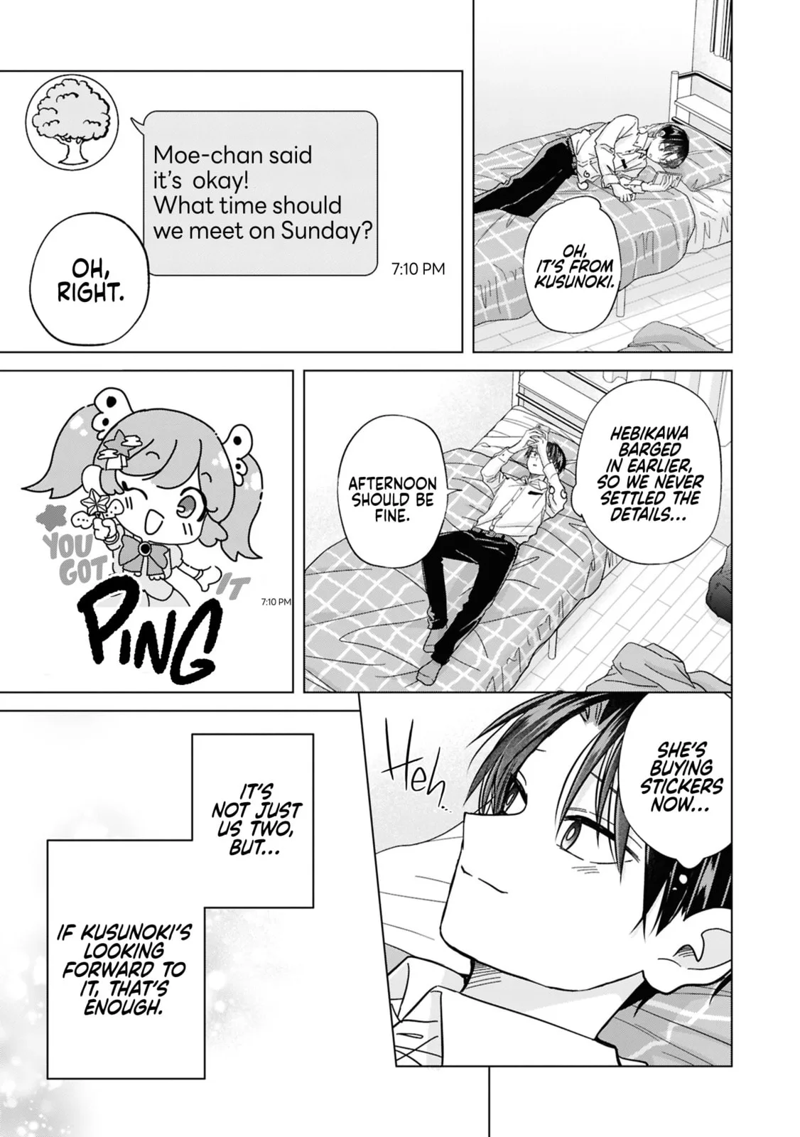 Kusunoki's Flunking Her High School Glow-Up, chapter 48, page 5
