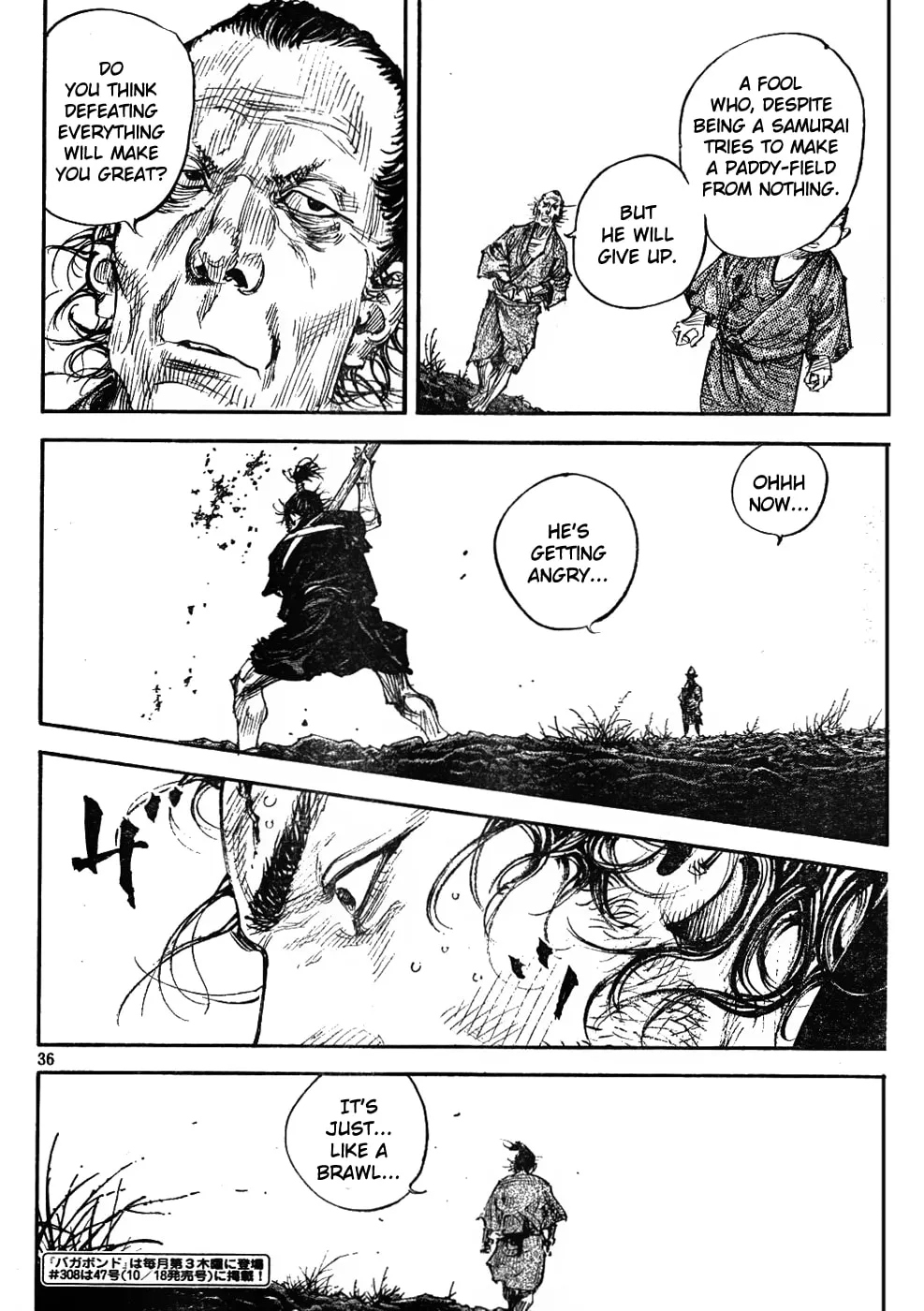 Vagabond Manga, chapter 307, page 36