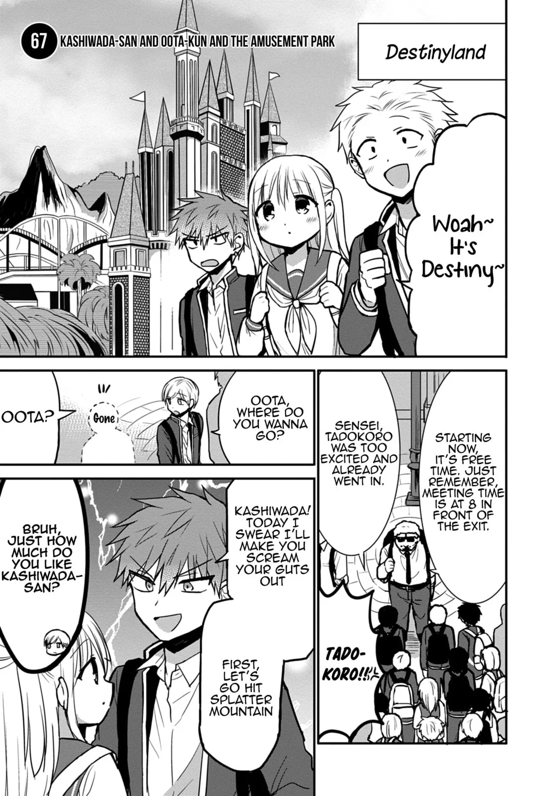 Inexpressive Kashiwada and Expressive Oota, chapter 67, page 1