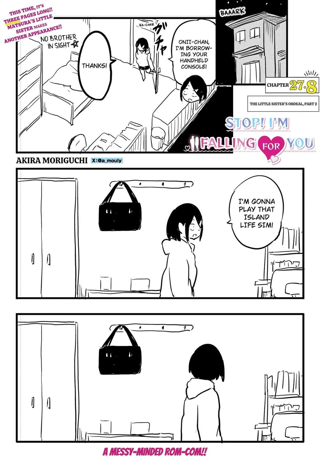 Stop! I'm Falling for You!, chapter 27.8, page 1
