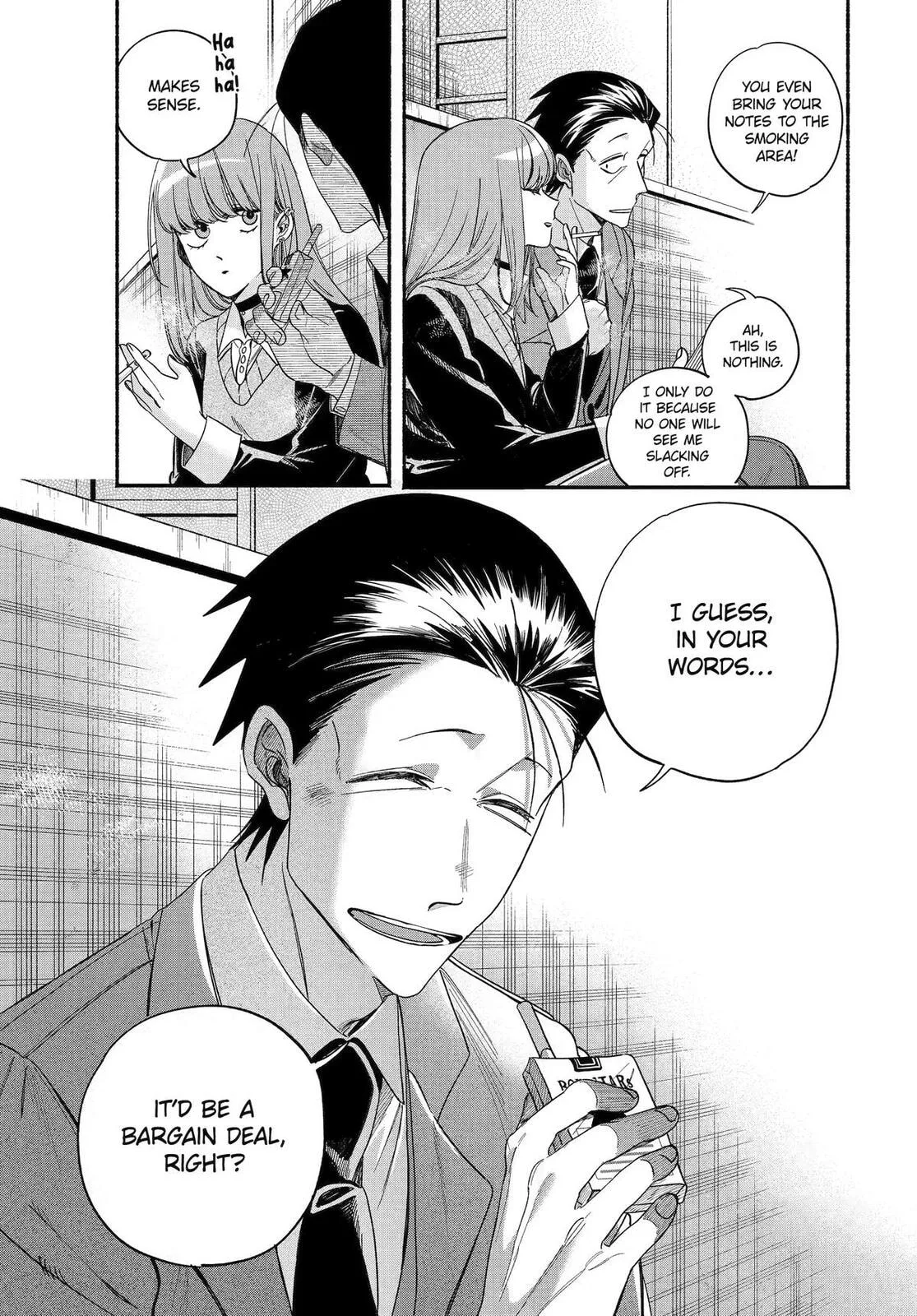 Super no Ura de Yani Suu Futari, chapter 59, page 21