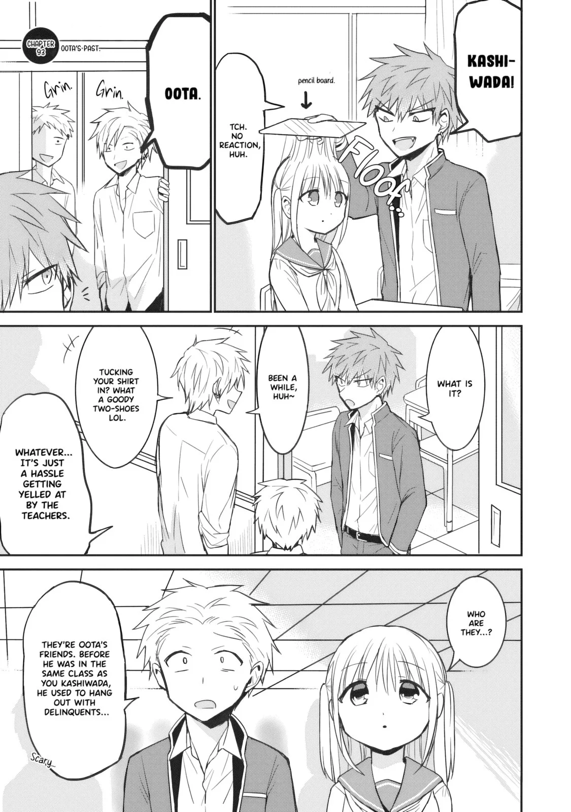 Inexpressive Kashiwada and Expressive Oota, chapter 93, page 1