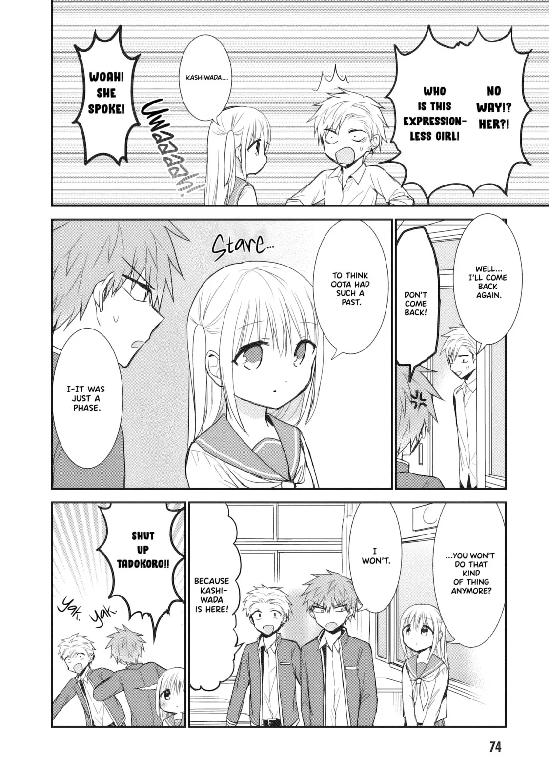 Inexpressive Kashiwada and Expressive Oota, chapter 93, page 8