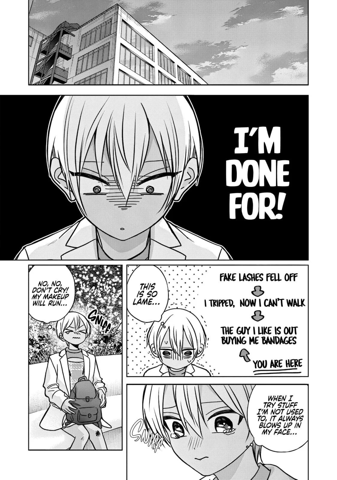 Kusunoki's Flunking Her High School Glow-Up, chapter 50, page 15