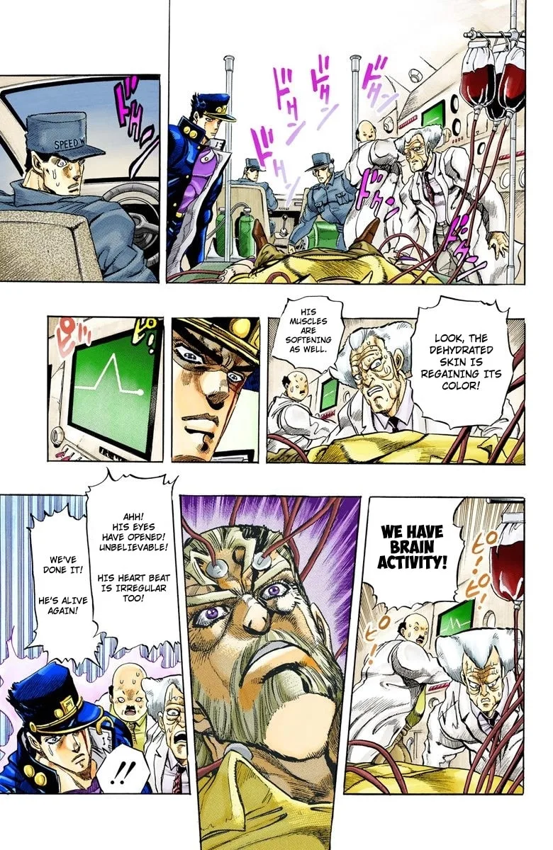 JoJo no Kimyou na Bouken Part 3: Stardust Crusaders Colored Manga, chapter 152 END, page 8