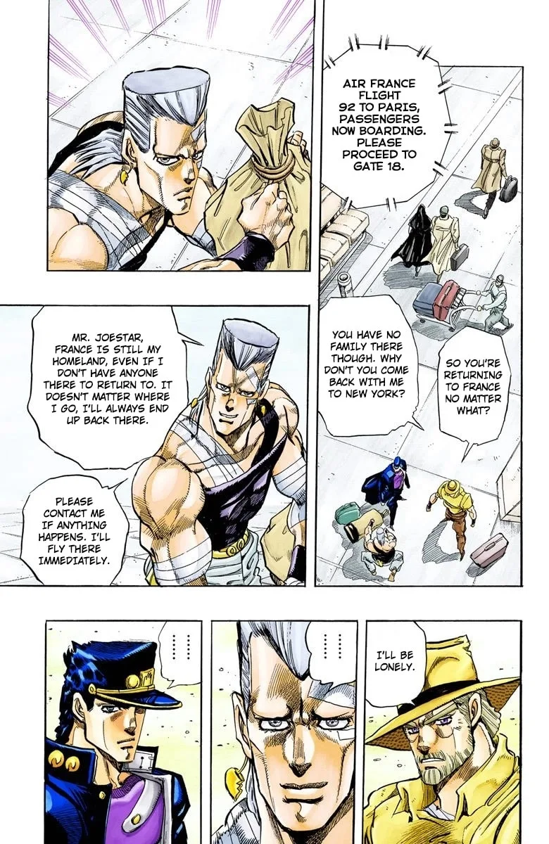 JoJo no Kimyou na Bouken Part 3: Stardust Crusaders Colored Manga, chapter 152 END, page 15