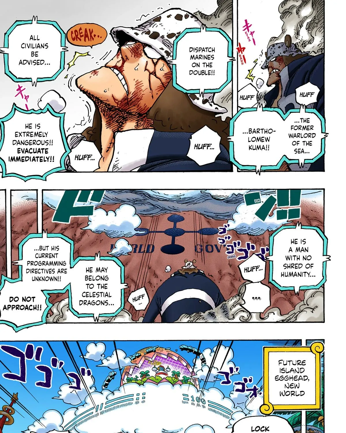One Piece Colored, chapter 1071, page 9